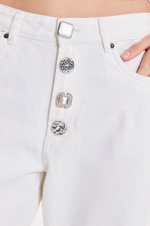 JEANS BOYFRIEND VIENNA BOTTONI GIOIELLO TWO WAY