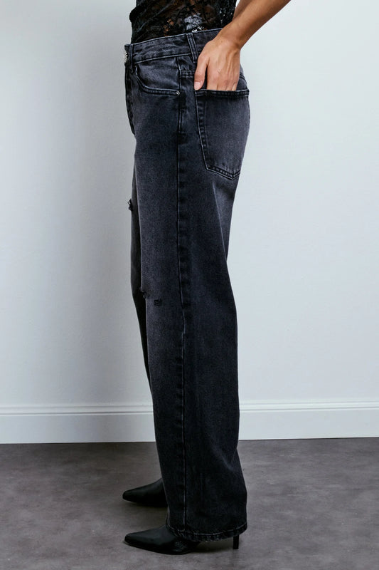 JEANS BOY FIT ALASKA NERO