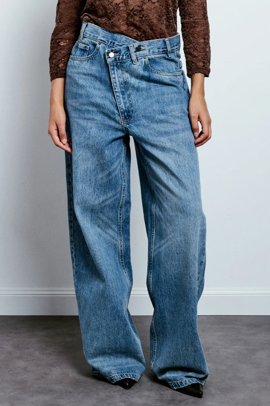 JEANS CROSSED WIDE LEG GINEVRA