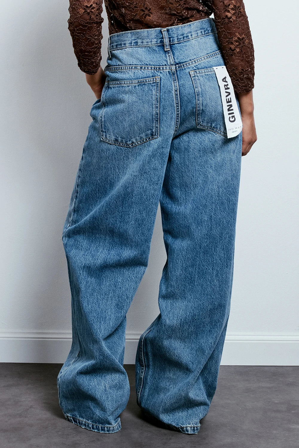 JEANS CROSSED WIDE LEG GINEVRA