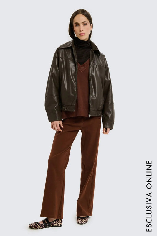 PANTALONE FULL LENGHT VELLUTO TWO WAY