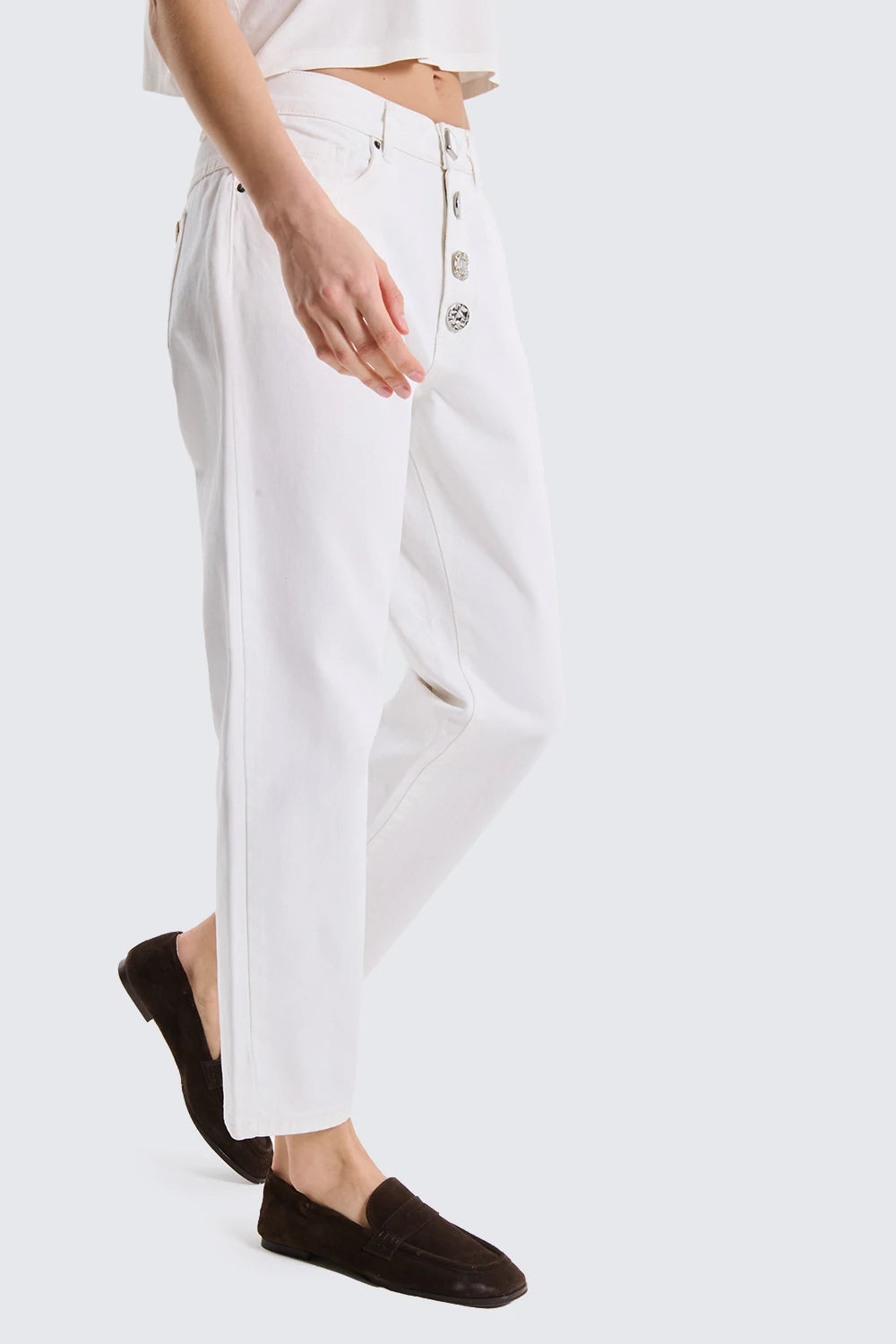 JEANS BOYFRIEND VIENNA  BOTTONI GIOIELLO TWO WAY