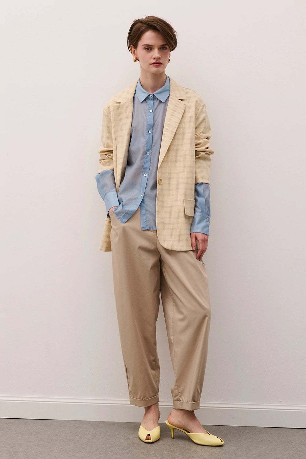 PANTALONE BARREL SABBIA TWO WAY