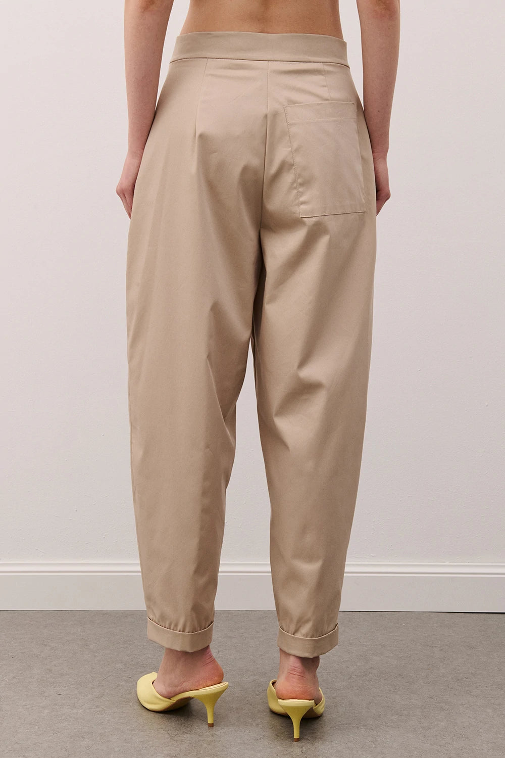 PANTALONE BARREL SABBIA TWO WAY