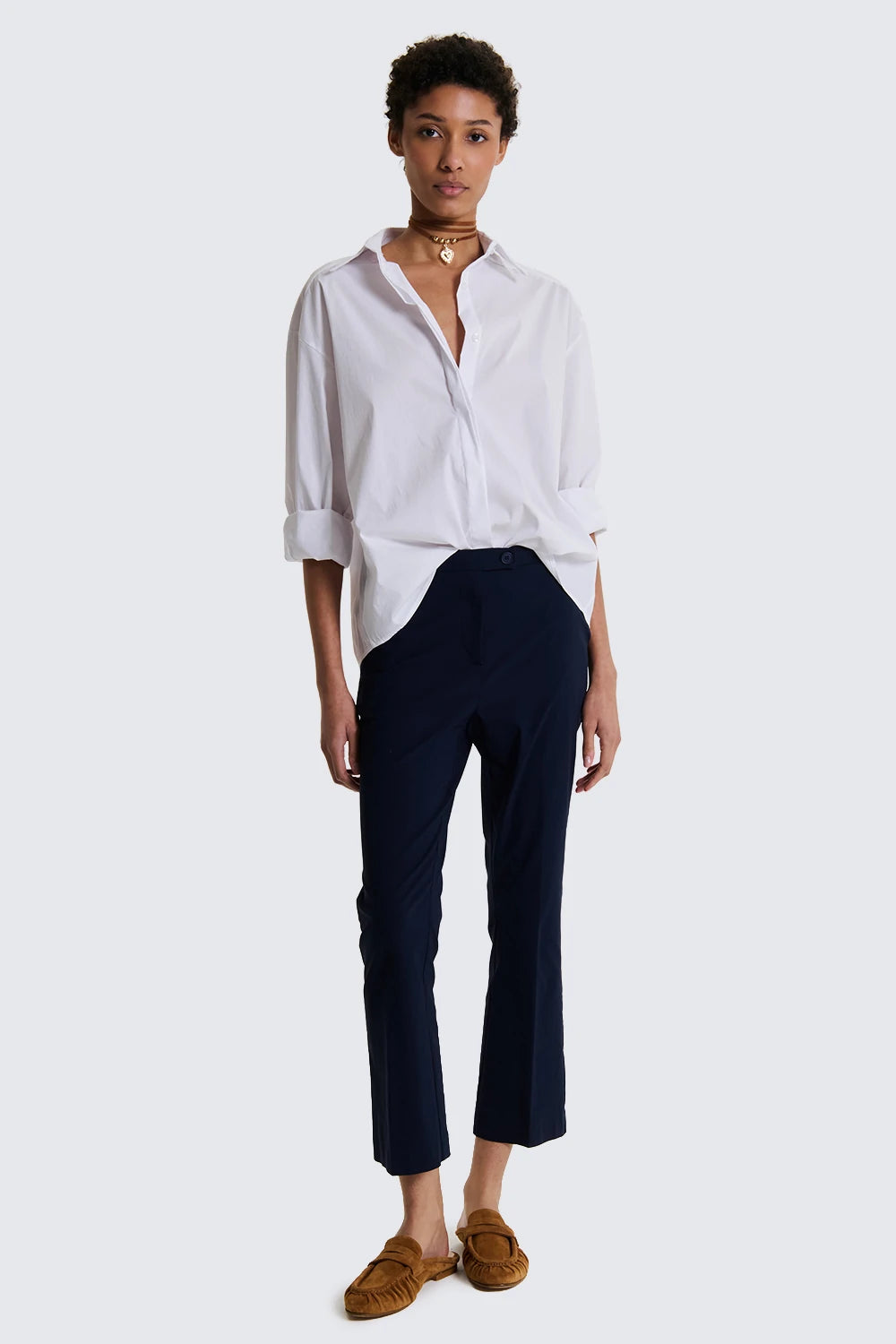 PANTALONE FLARE CROP TWO WAY