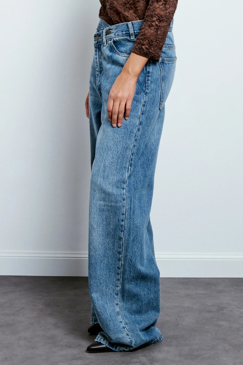 JEANS CROSSED WIDE LEG GINEVRA